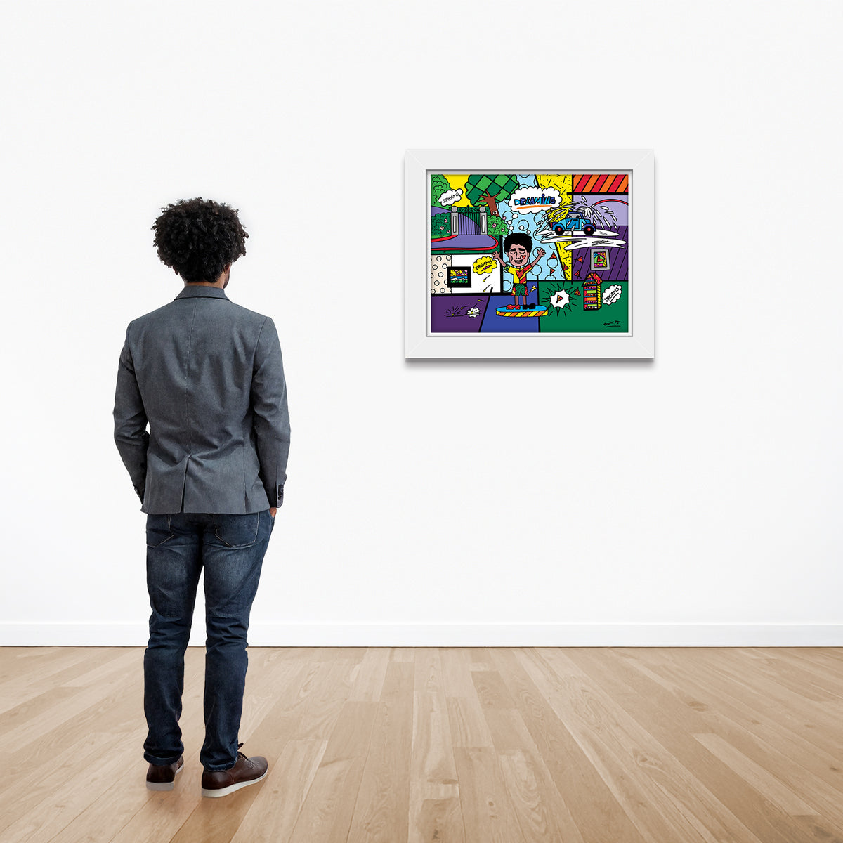 modern pop art the grind growing up collection  vibrant home decor