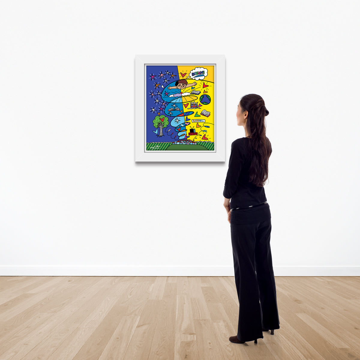 modern pop art growing up collection limited edition  vibrant home decor