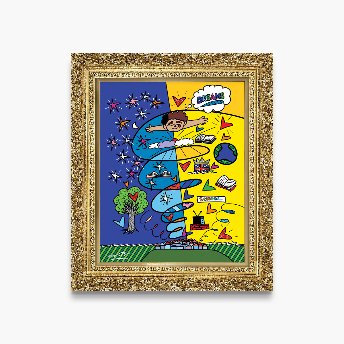 modern pop art growing up collection limited edition  vibrant home decor