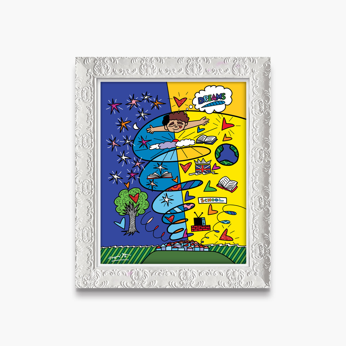 modern pop art growing up collection limited edition  vibrant home decor