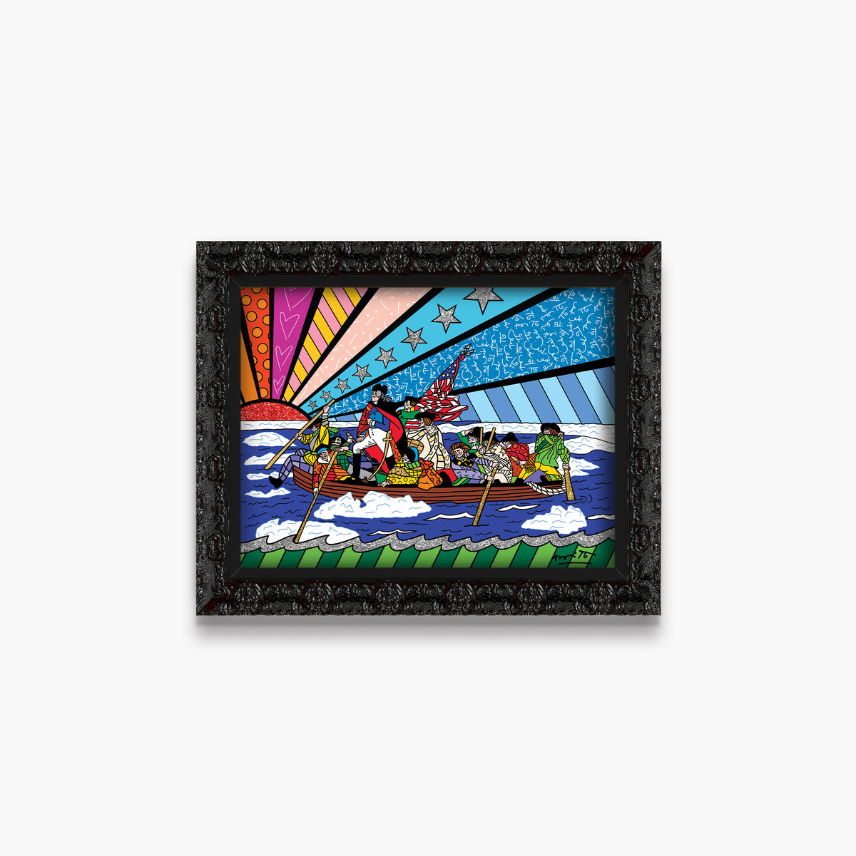the crossing of the delaware  colorful decorative collectible gift idea