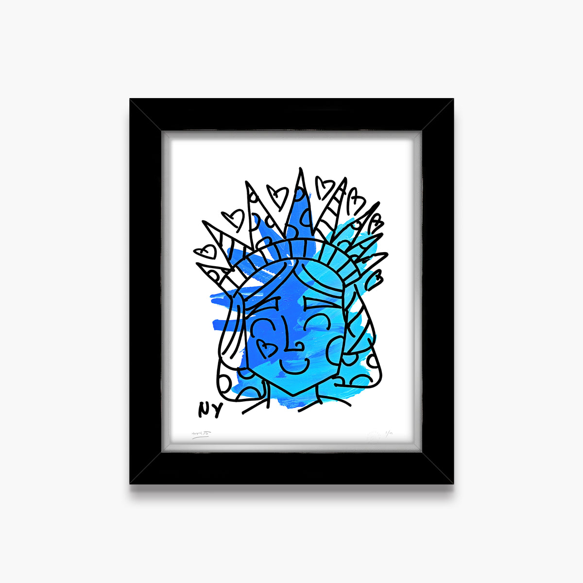 lady liberty limited edition print  artistic colorful design collectible
