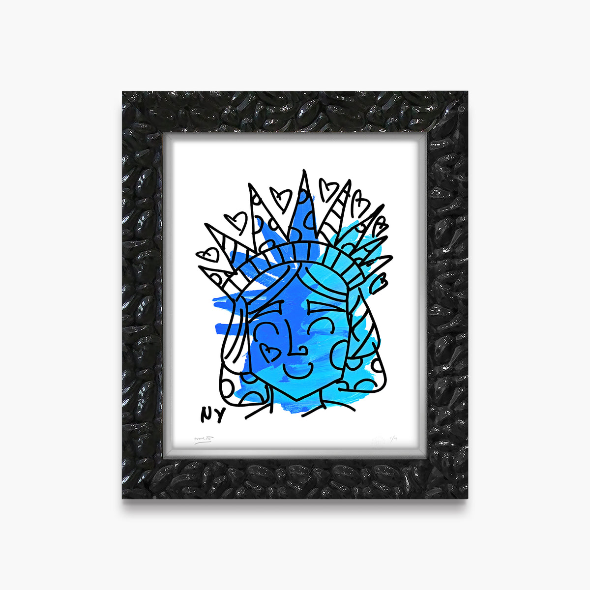 lady liberty limited edition print  artistic colorful design collectible