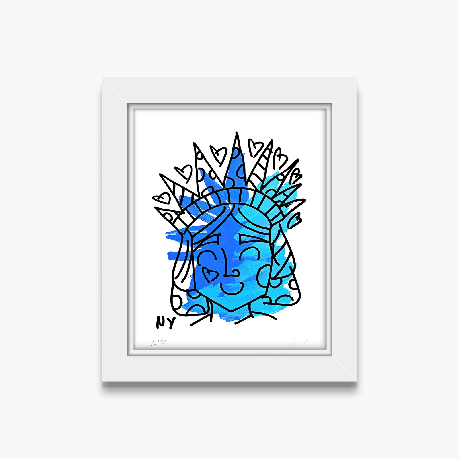 lady liberty limited edition print  colorful decorative collectible gift idea