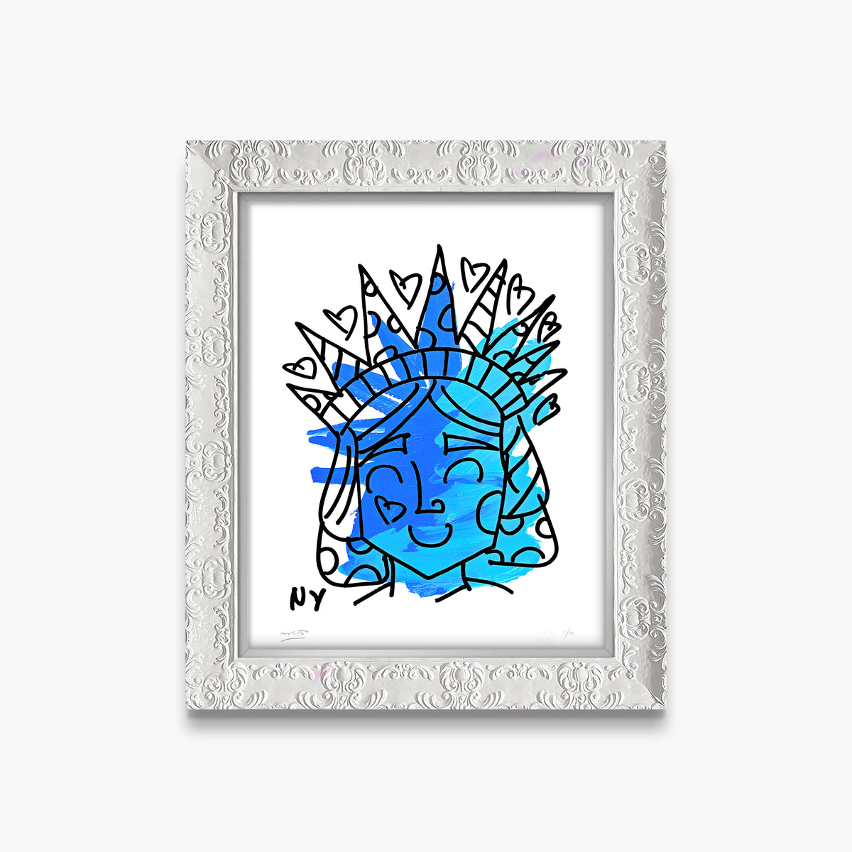 lady liberty limited edition print  artistic colorful design collectible