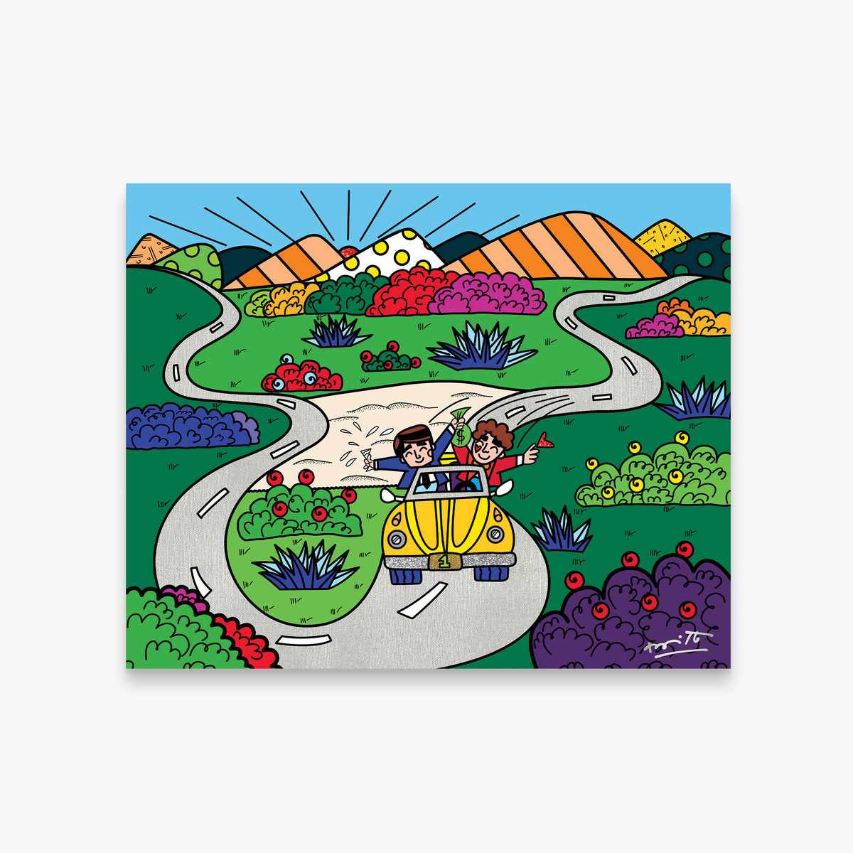 Romero Britto a new era growing up  colorful pop art design