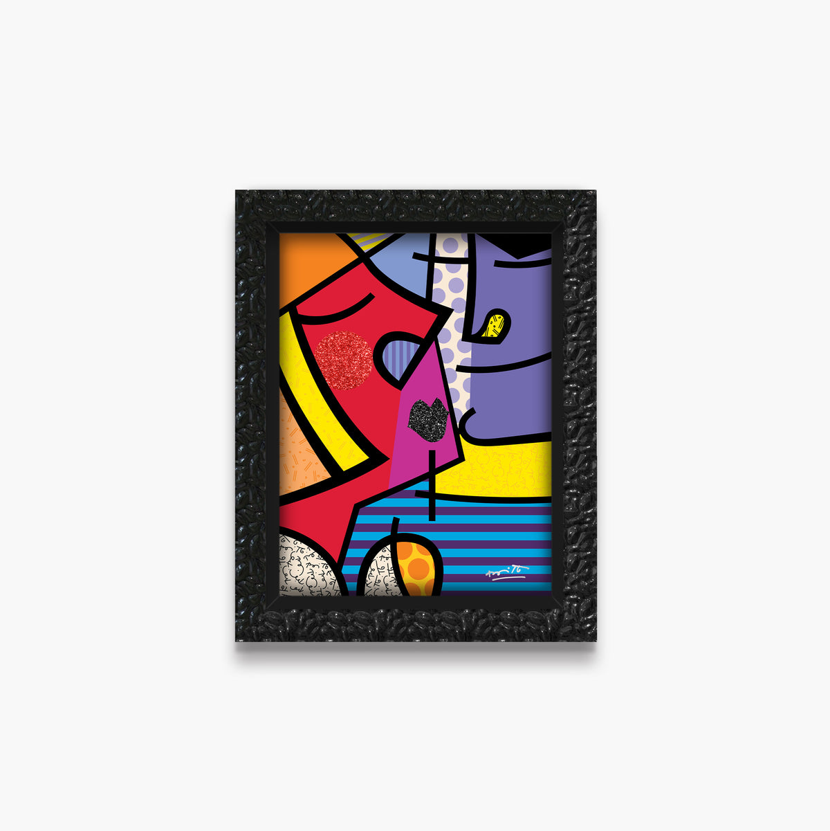Romero Britto ms calvacante limited edition print  colorful pop art design