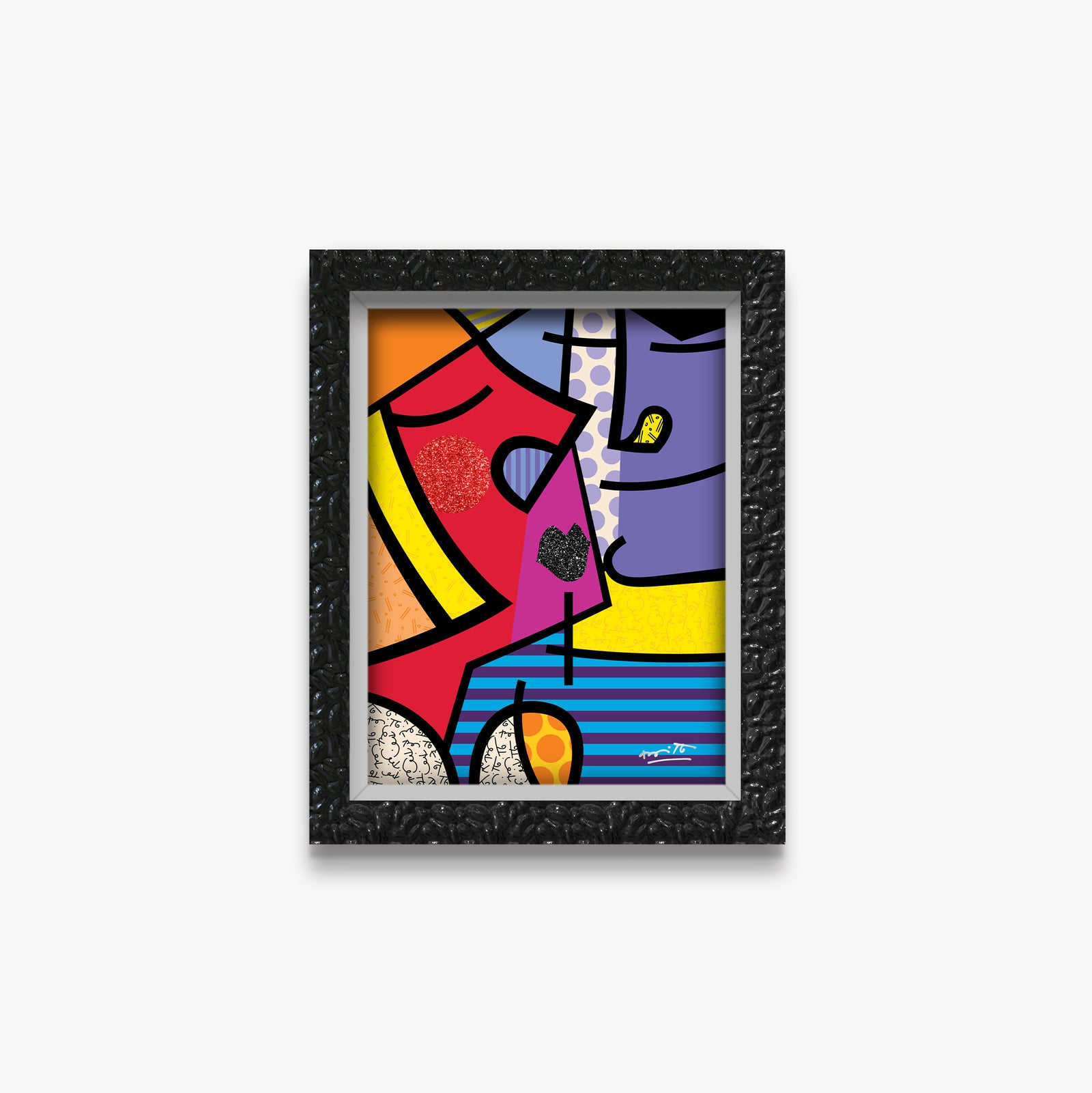 Romero Britto ms calvacante limited edition print  colorful pop art design