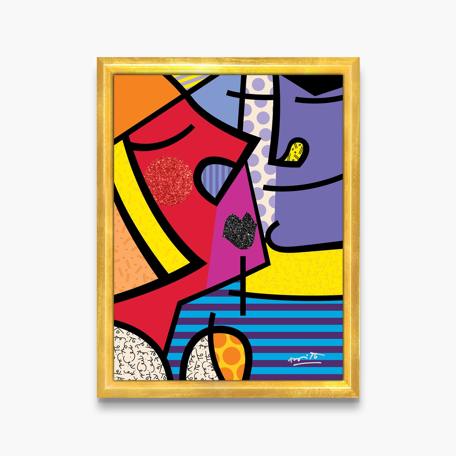 Romero Britto ms calvacante limited edition print  contemporary pop art piece