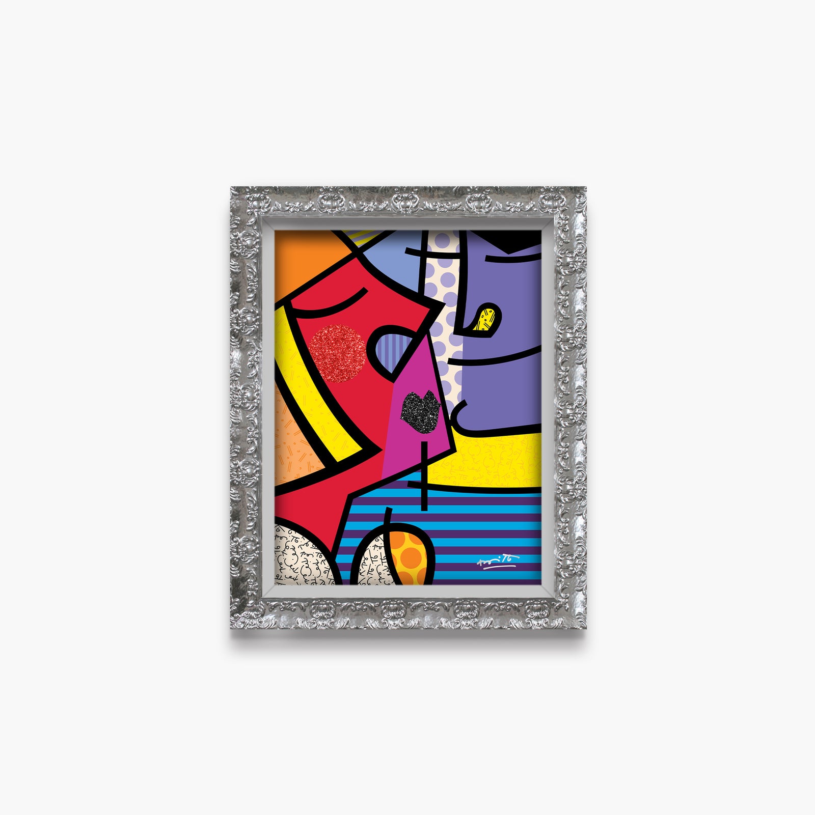 Romero Britto ms calvacante limited edition print  contemporary pop art piece