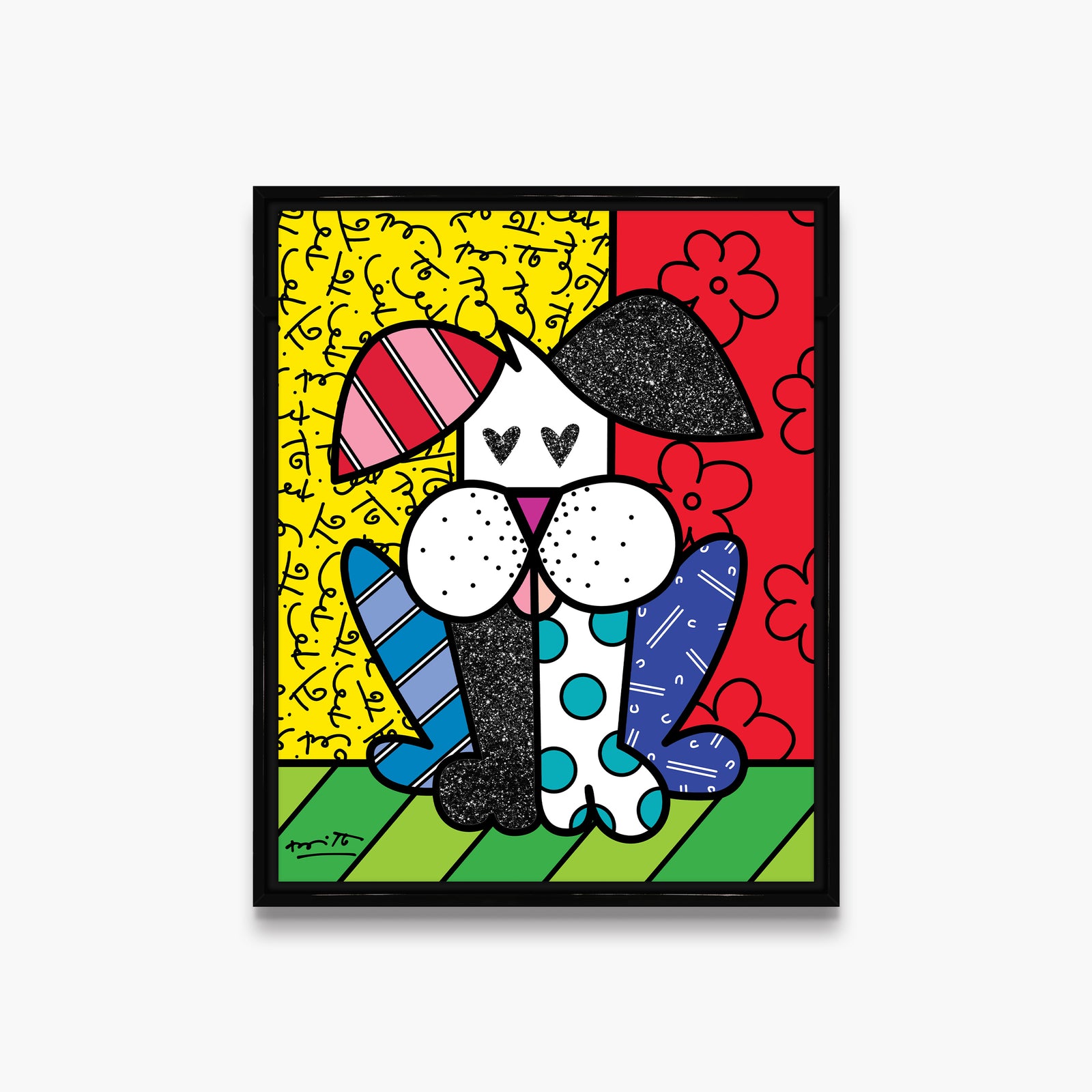 puppy love limited edition print  colorful decorative collectible gift idea