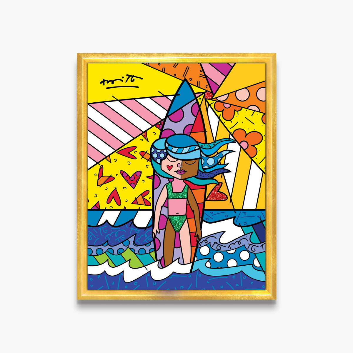 sunny day limited edition print  artistic colorful design collectible