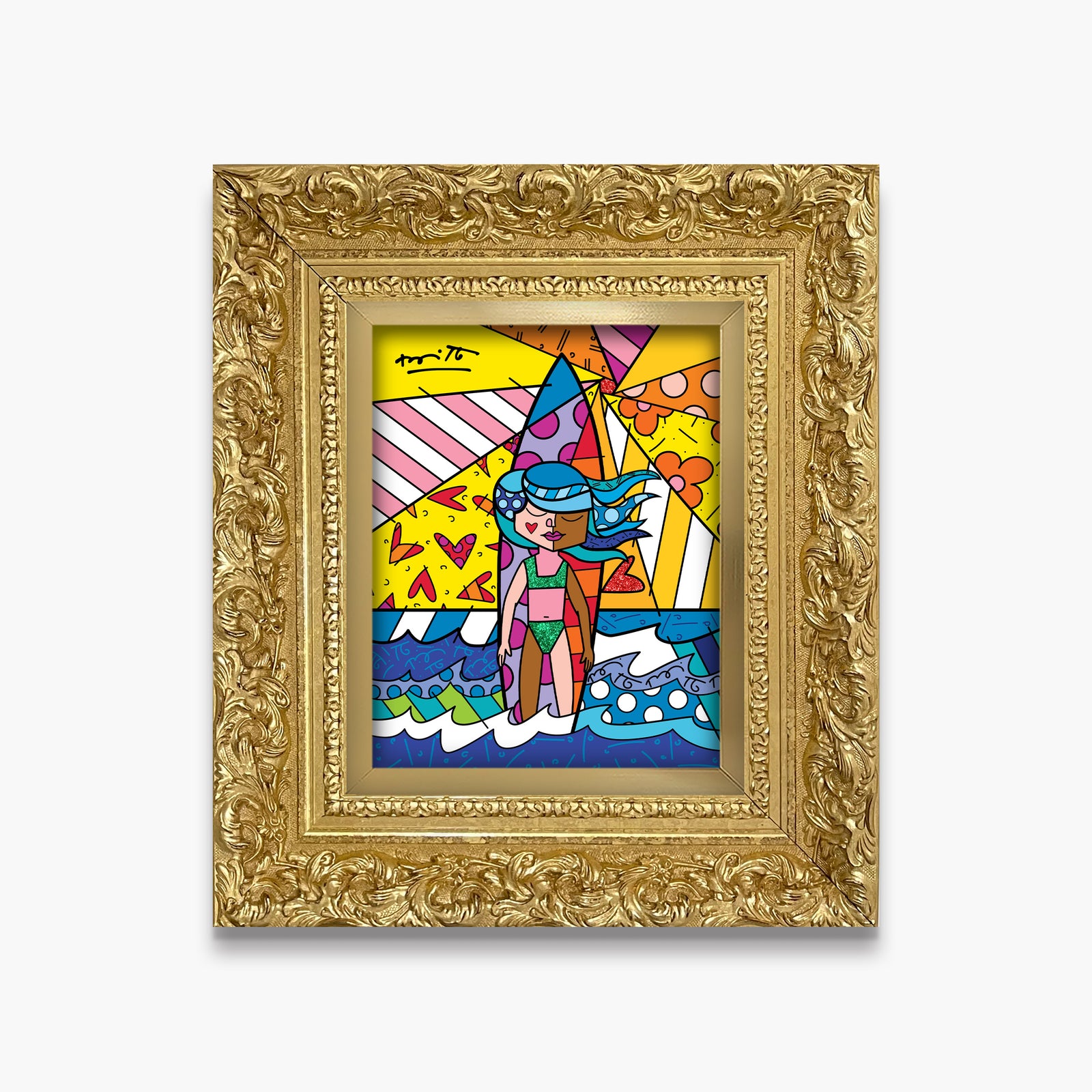 modern pop art sunny day limited edition print  vibrant home decor
