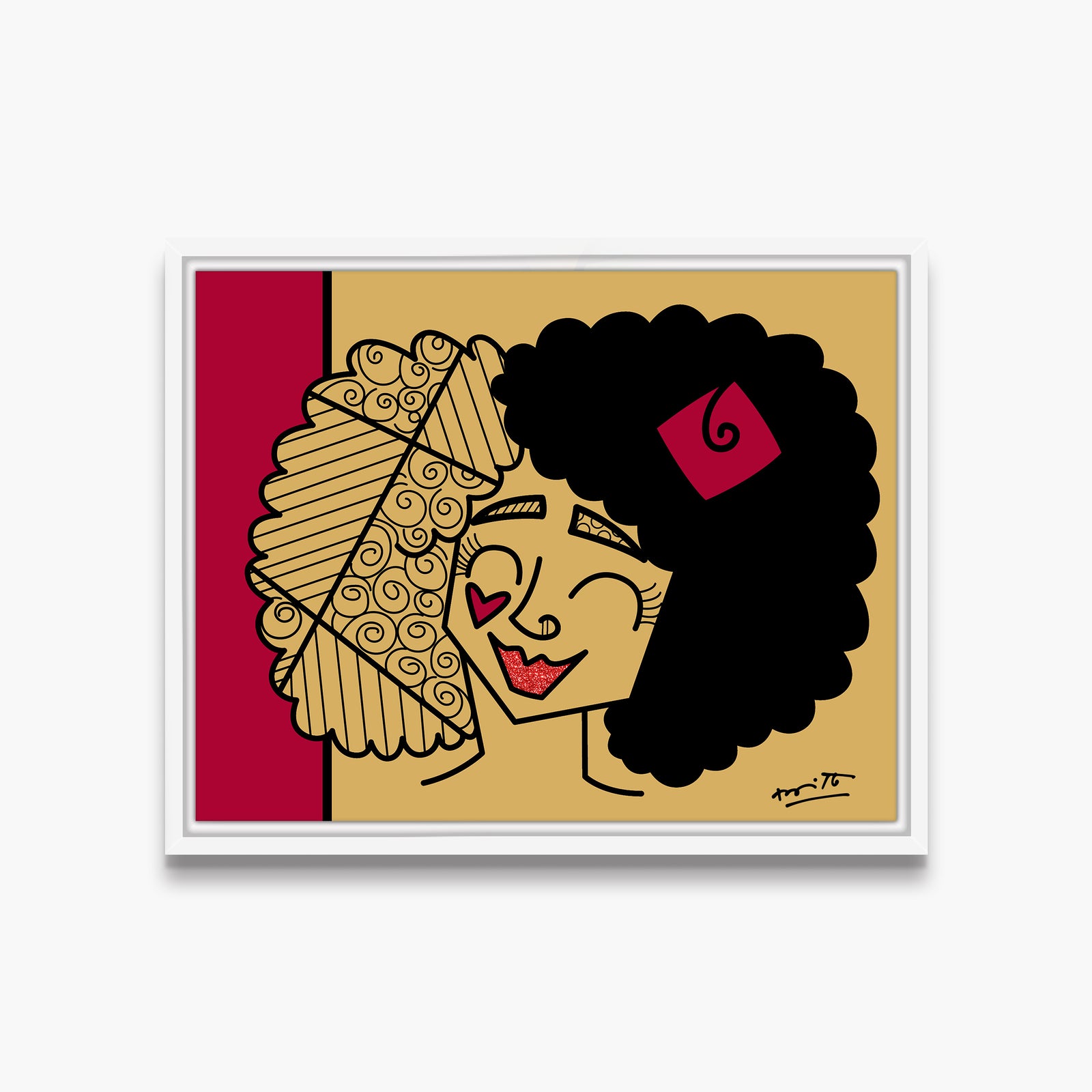 golden girl limited edition print  colorful decorative collectible gift idea