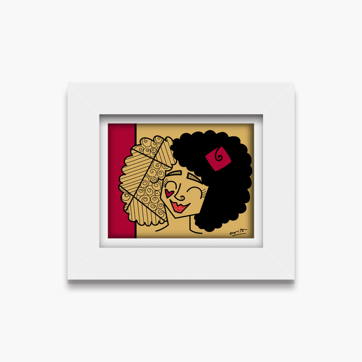 golden girl limited edition print  colorful decorative collectible gift idea