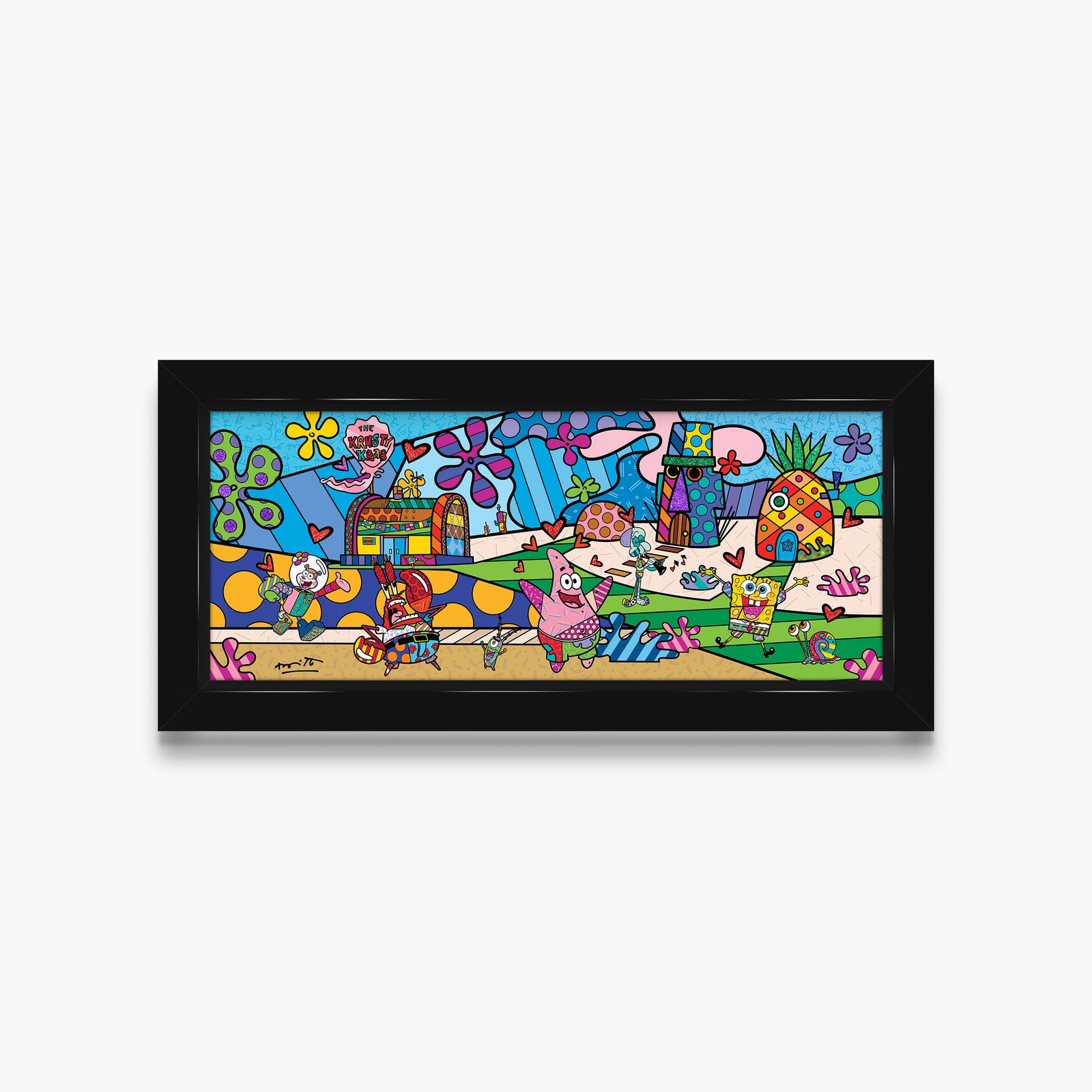 Bikini Bottom - Sponebob By Britto - Limited Edition Print