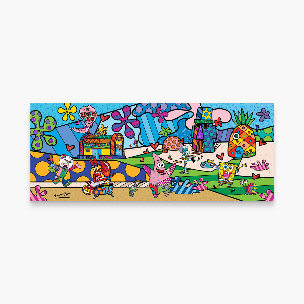 Bikini Bottom - Sponebob By Britto - Limited Edition Print