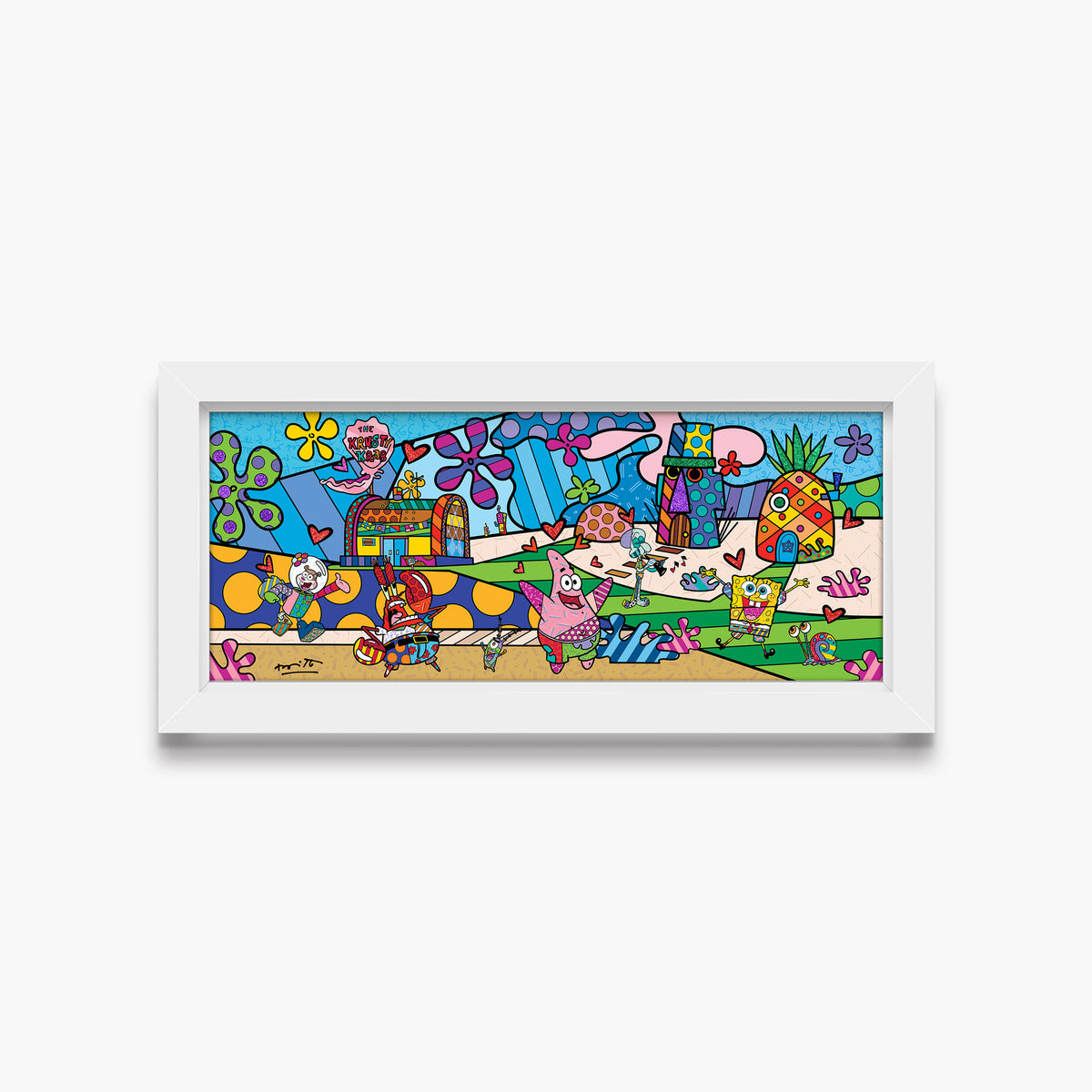 Bikini Bottom - Sponebob By Britto - Limited Edition Print