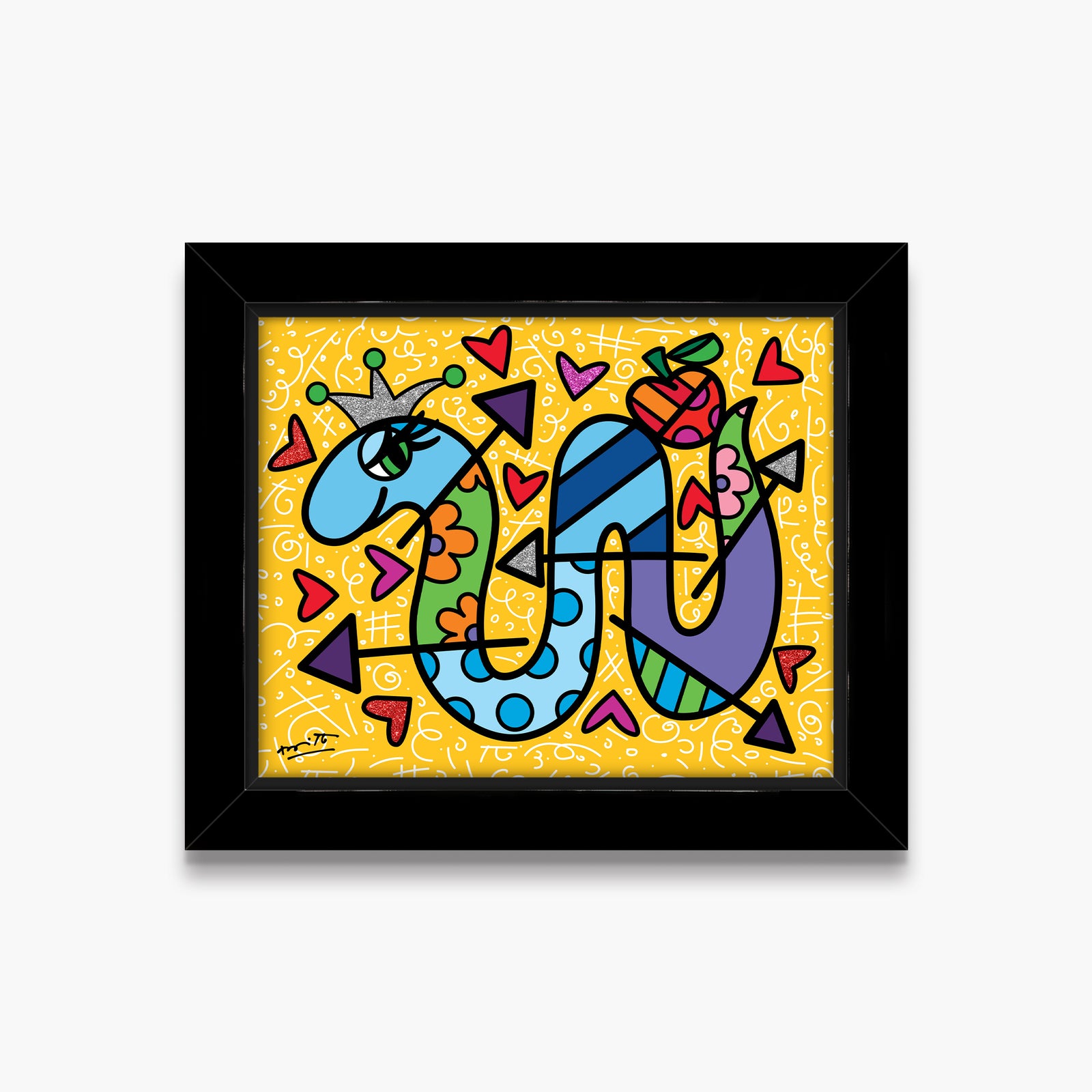Romero Britto another temptation limited edition print  colorful pop art design