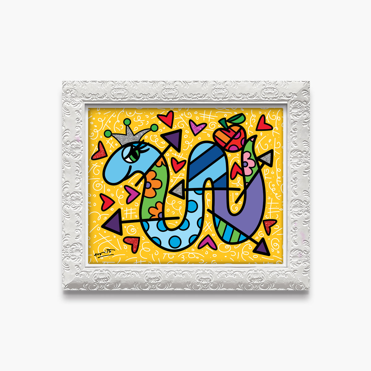 Romero Britto another temptation limited edition print  contemporary pop art piece
