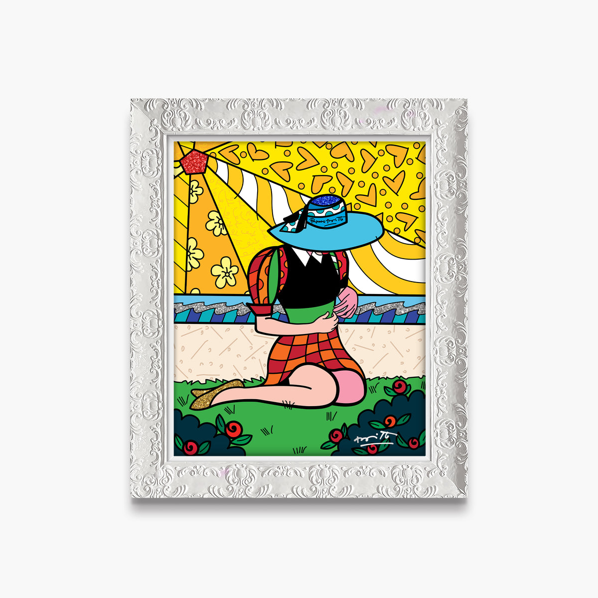 modern pop art palm beach limited edition print  vibrant home decor