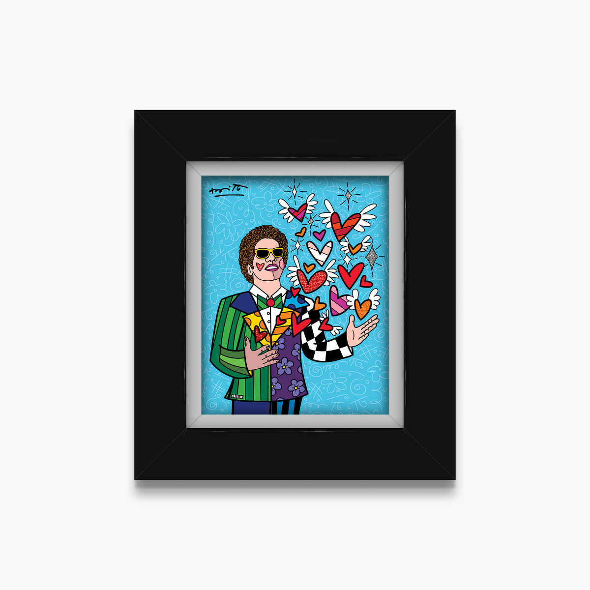 sharing love limited edition print  artistic colorful design collectible