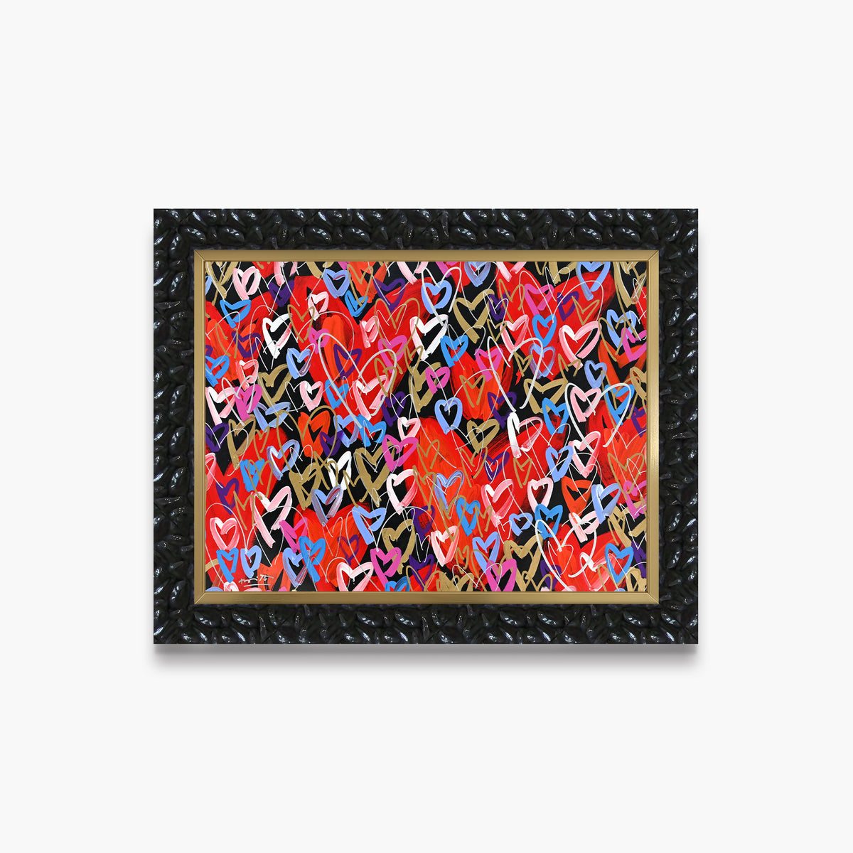 Romero Britto loads of love limited edition  contemporary pop art piece