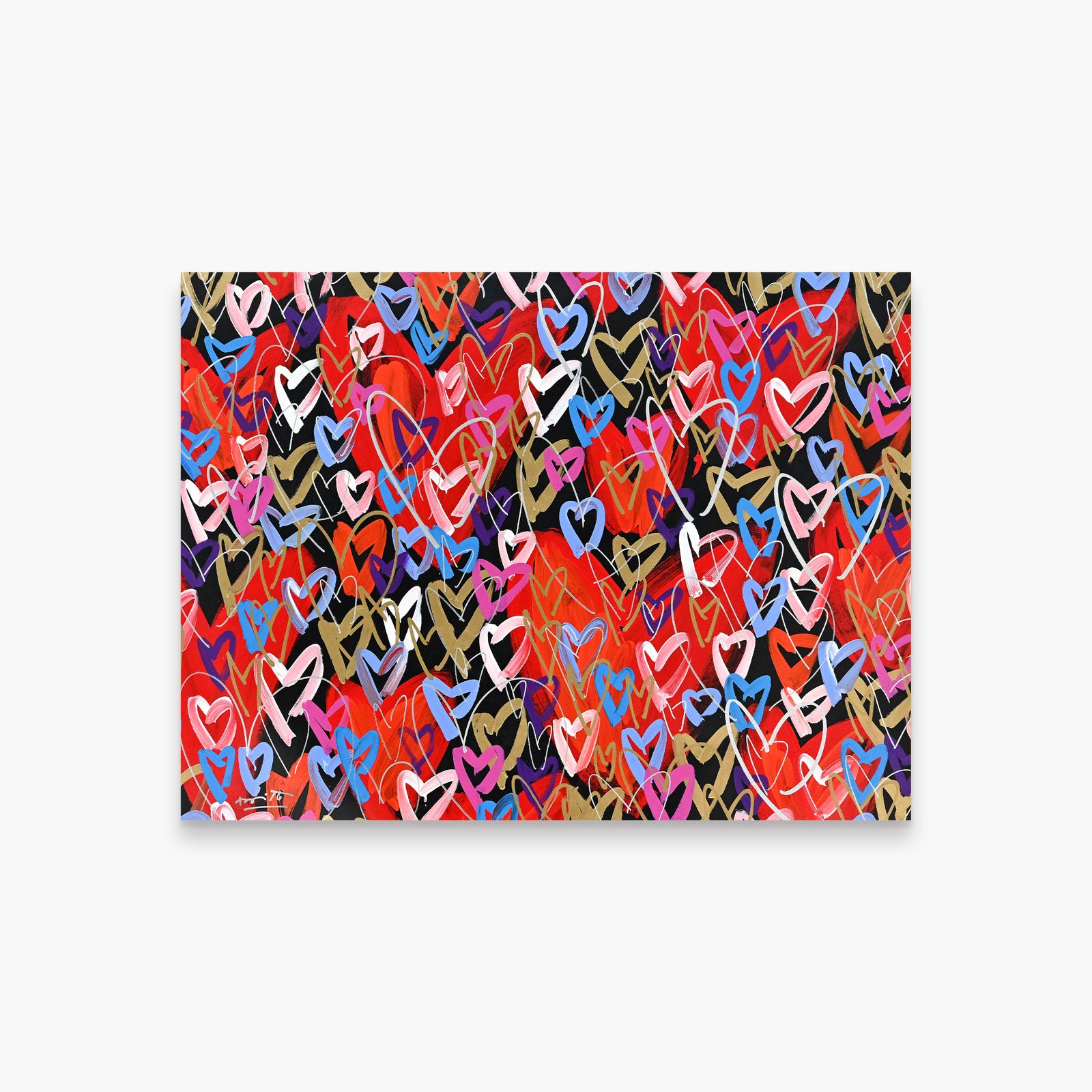 Romero Britto loads of love limited edition  colorful pop art design