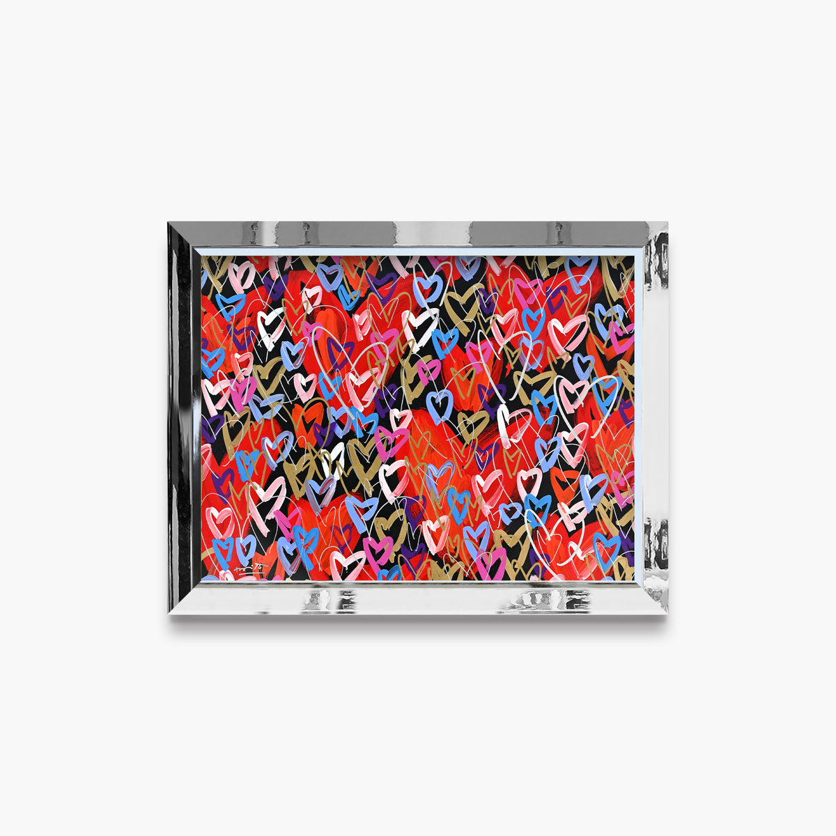 Romero Britto loads of love limited edition  contemporary pop art piece
