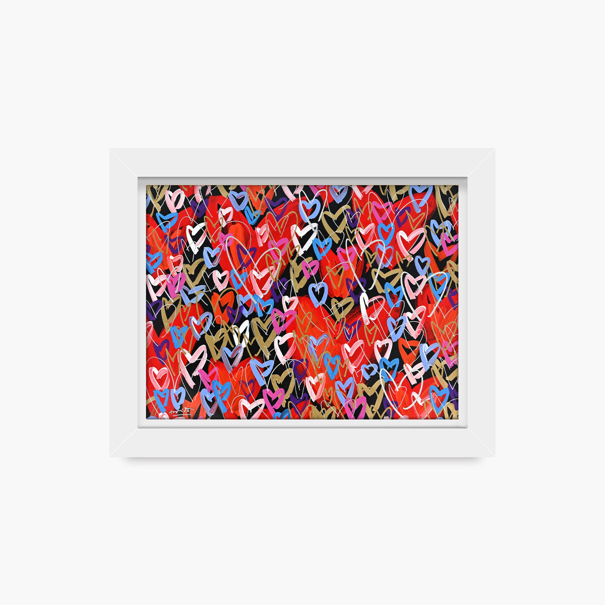 Romero Britto loads of love limited edition  contemporary pop art piece