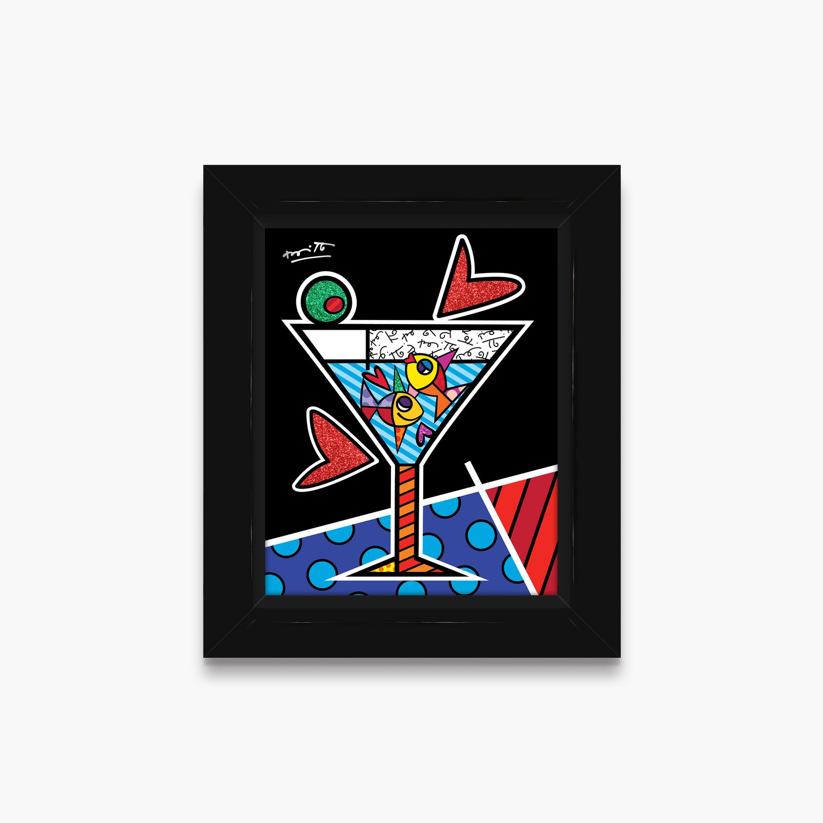 Romero Britto cheers to love limited edition  colorful pop art design