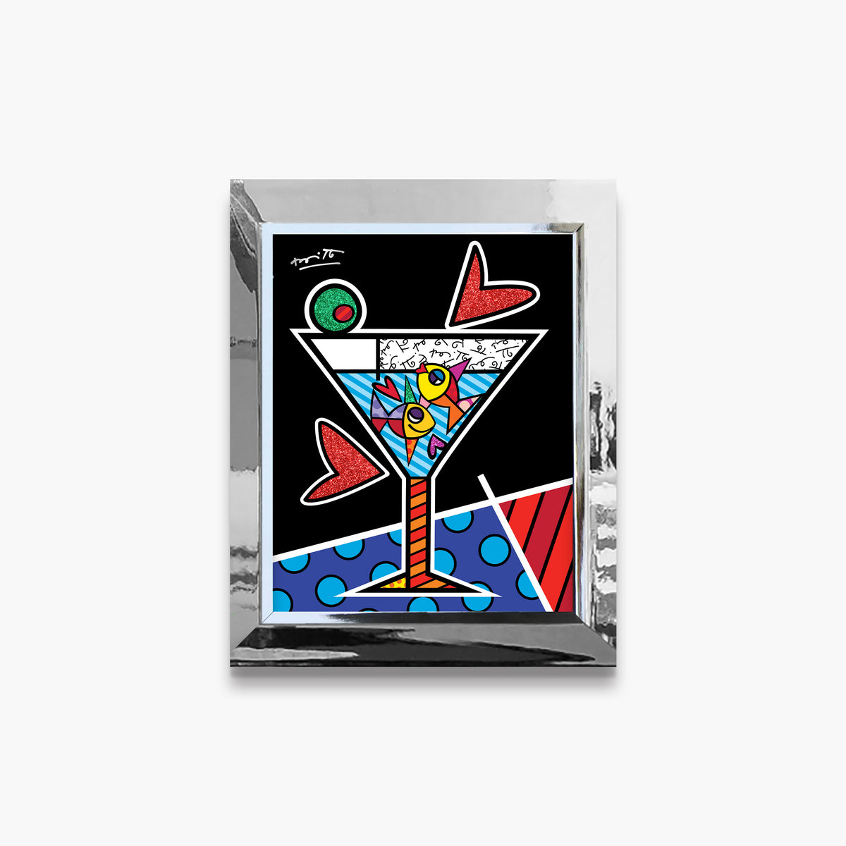 Romero Britto cheers to love limited edition  colorful pop art design