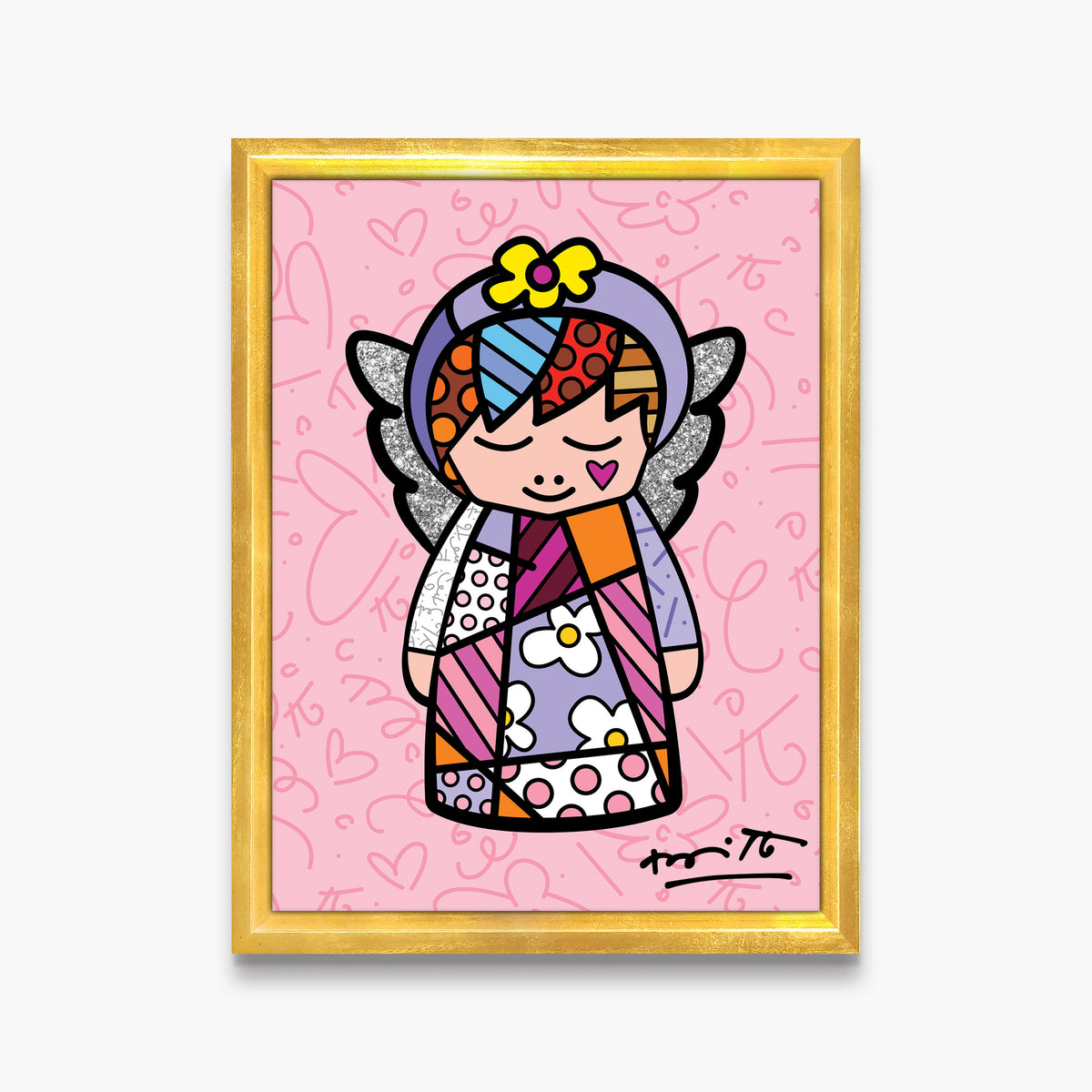 Romero Britto its a girl limited edition  contemporary pop art piece