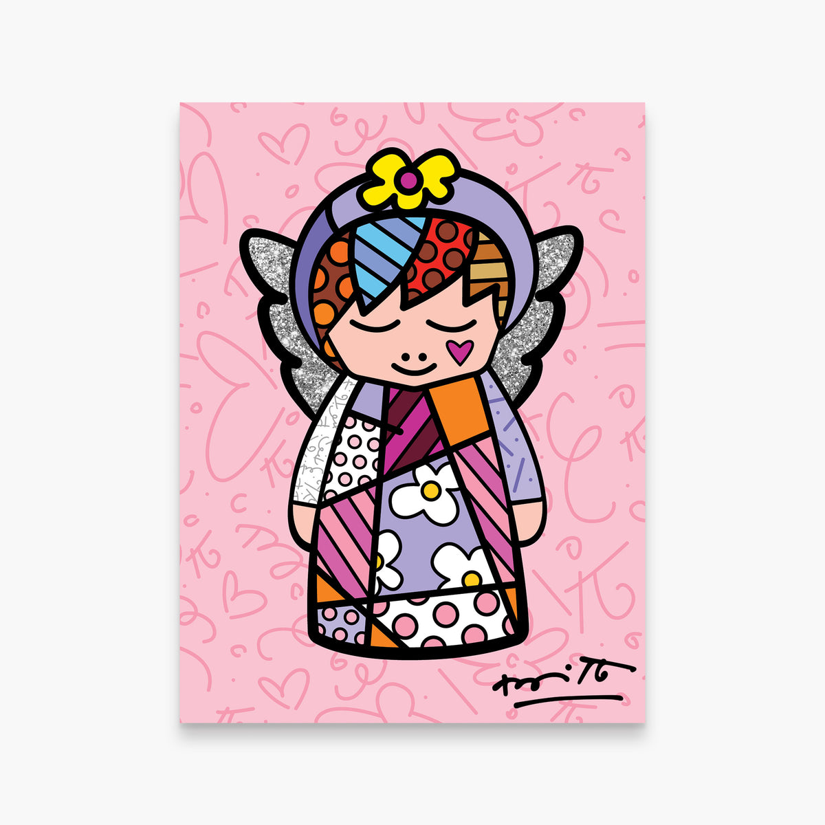 Romero Britto its a girl limited edition  colorful pop art design