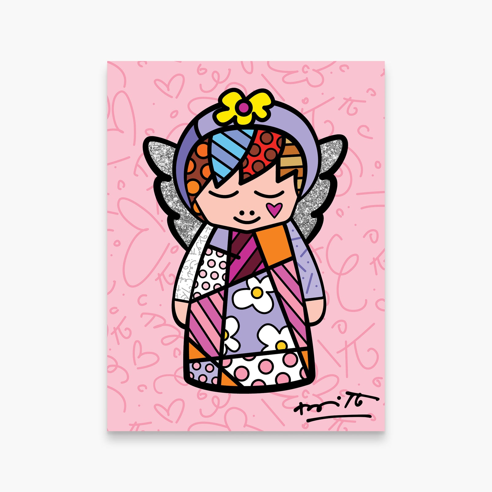 Romero Britto its a girl limited edition  colorful pop art design