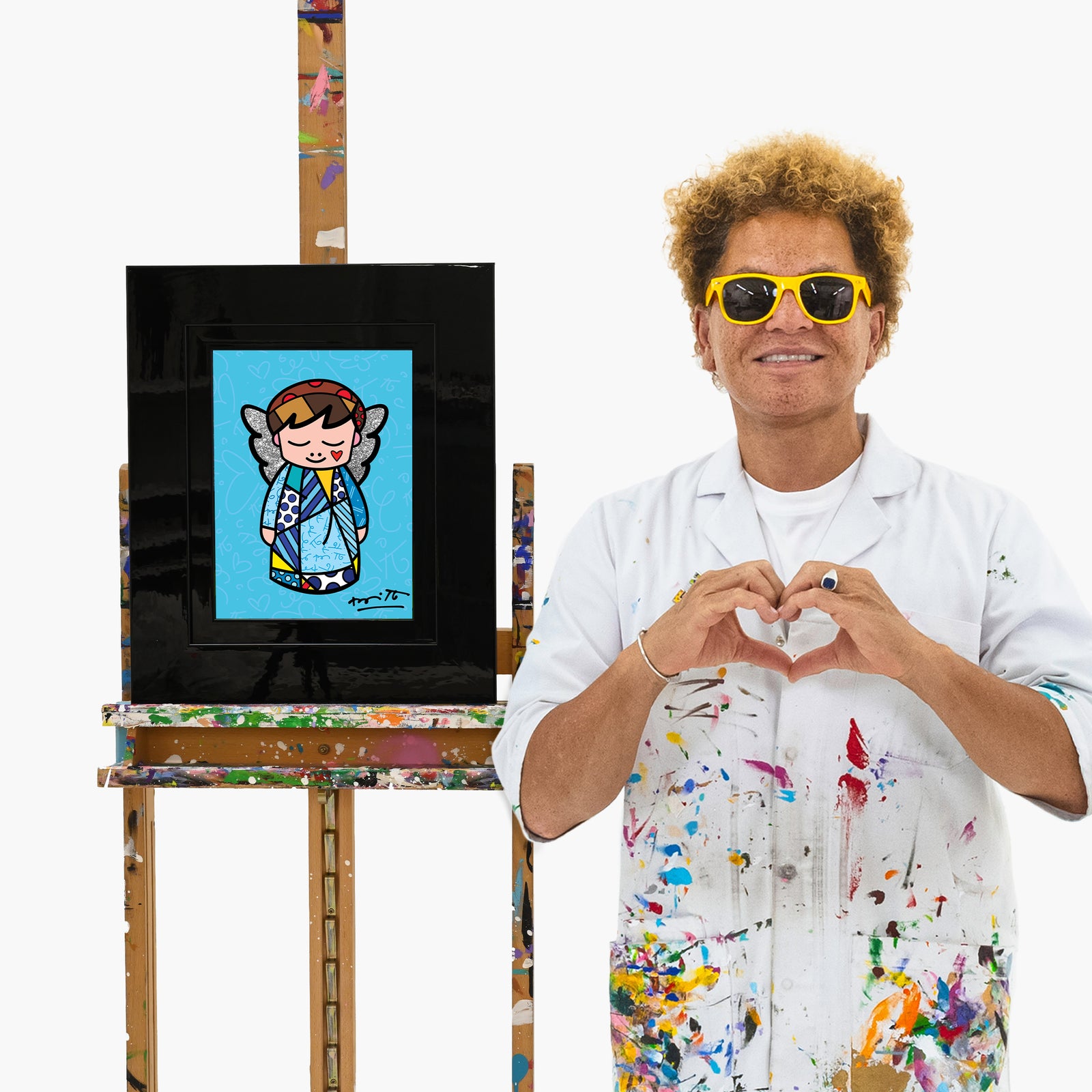 Romero Britto its a boy limited edition  colorful pop art design