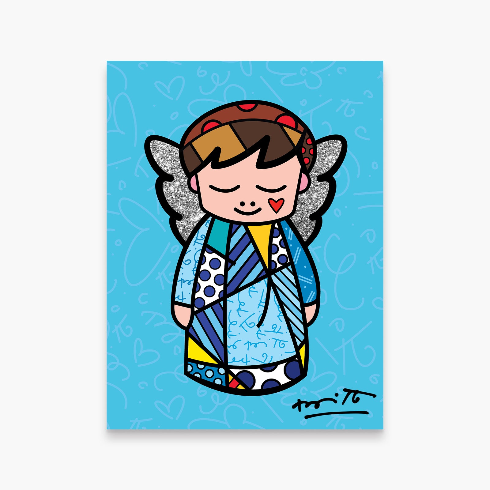 Romero Britto its a boy limited edition  colorful pop art design
