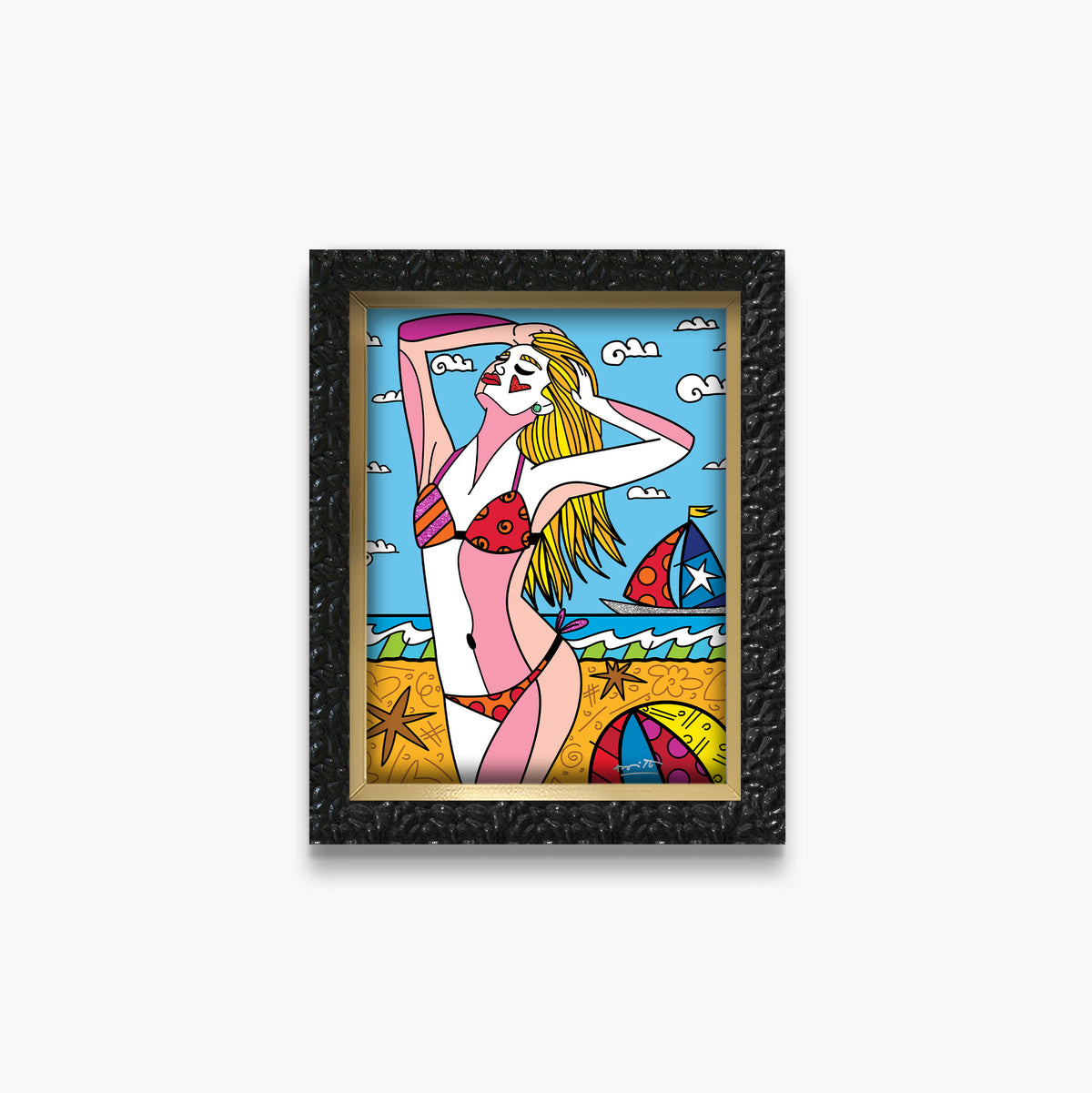 south beach limited edition print  colorful decorative collectible gift idea