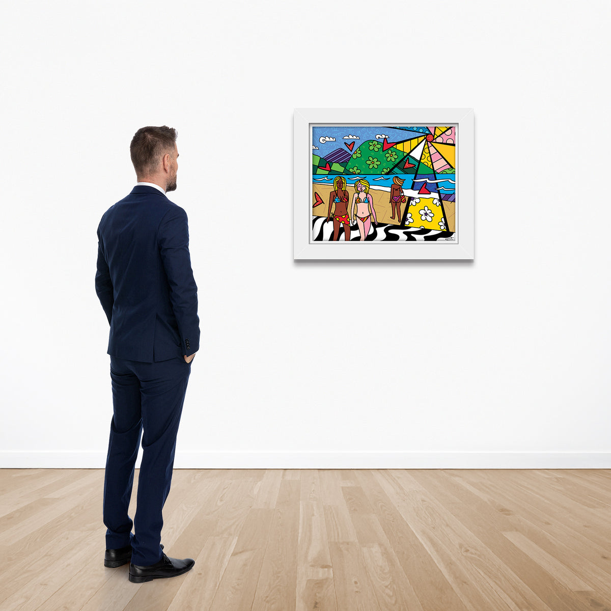 modern pop art copacabana limited edition print  vibrant home decor