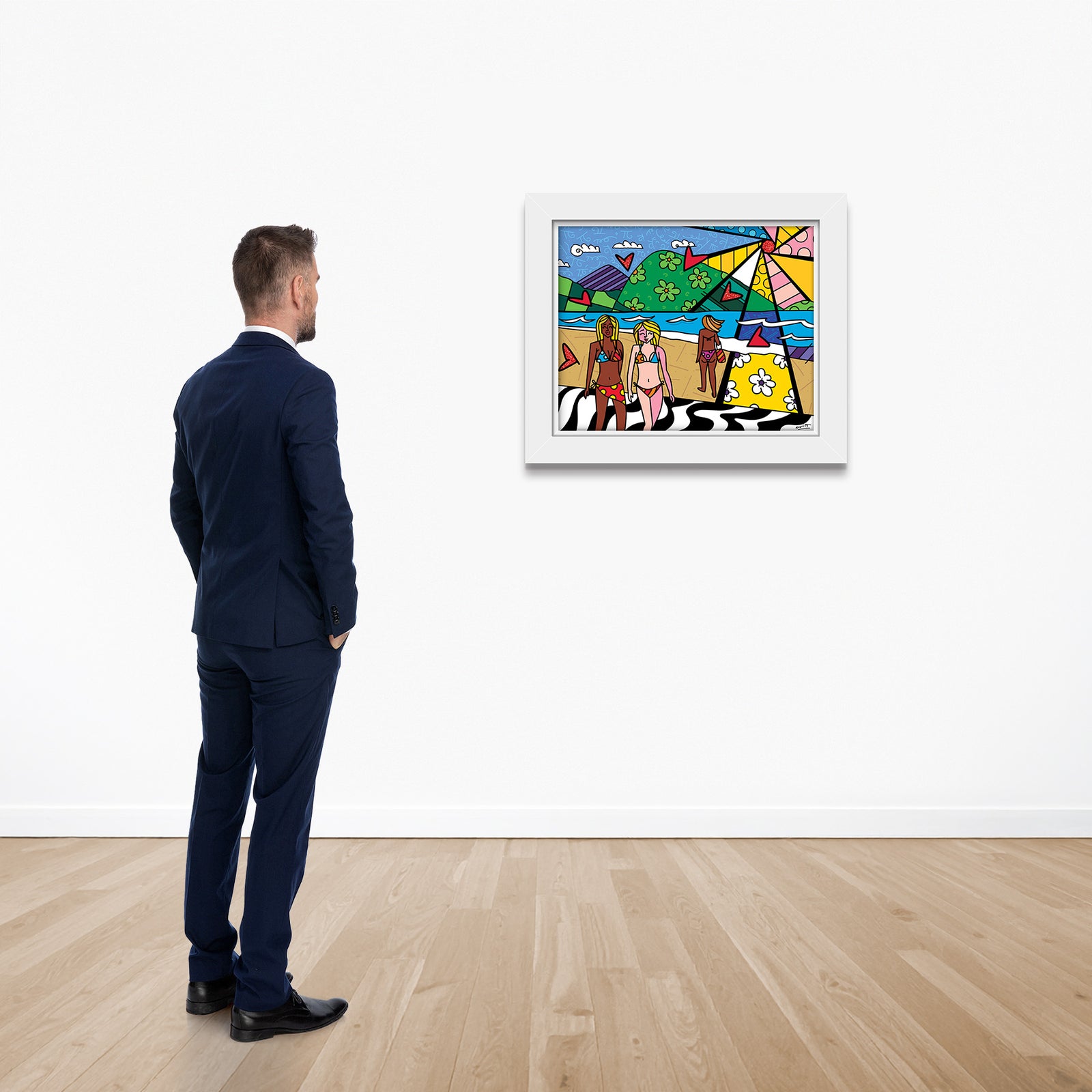 modern pop art copacabana limited edition print  vibrant home decor
