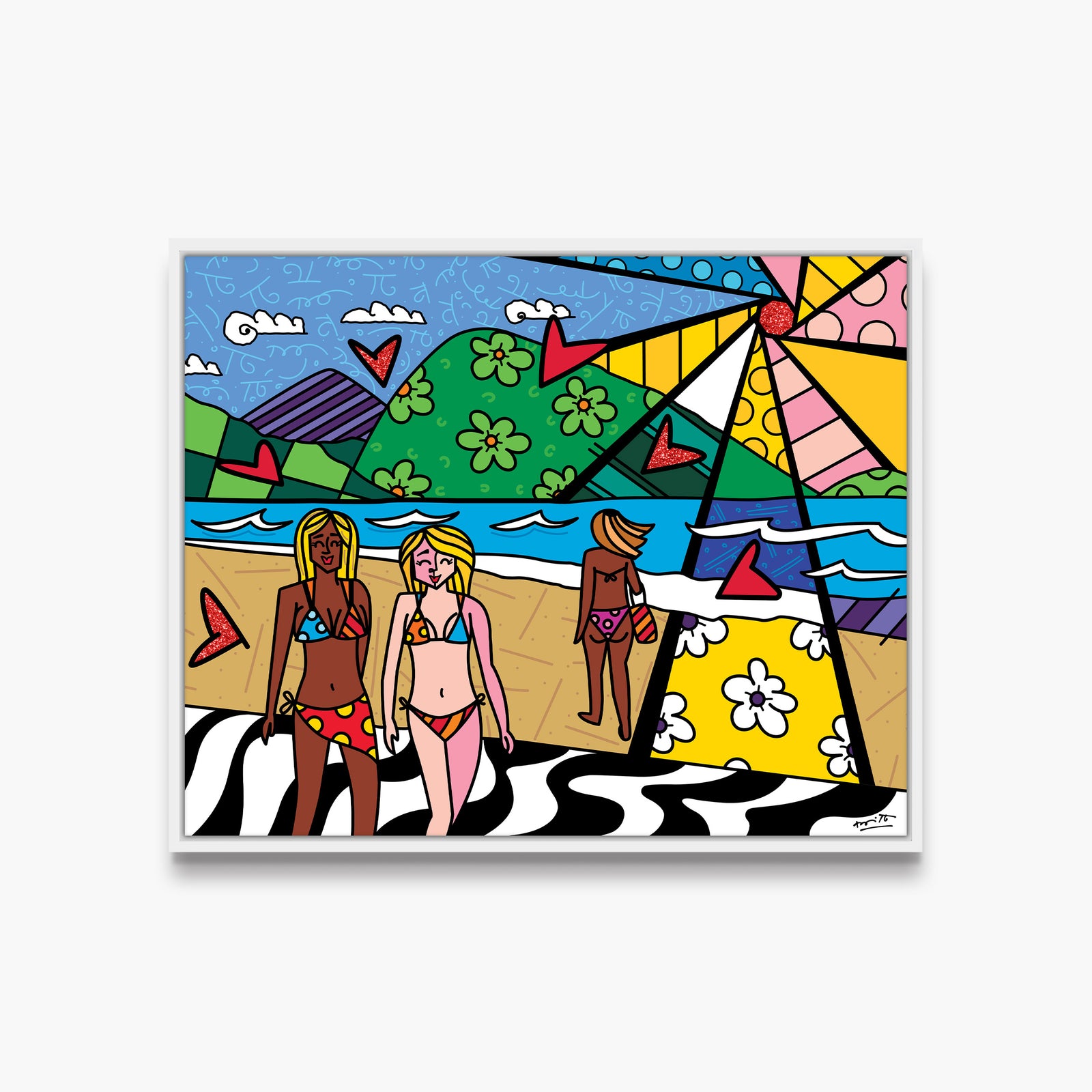 copacabana limited edition print  artistic colorful design collectible