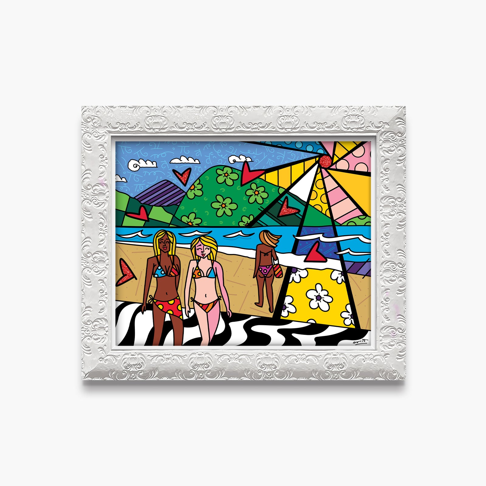 modern pop art copacabana limited edition print  vibrant home decor