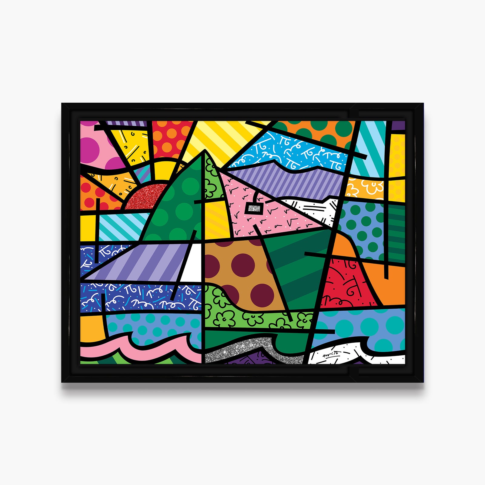 modern pop art rio limited edition print  vibrant home decor