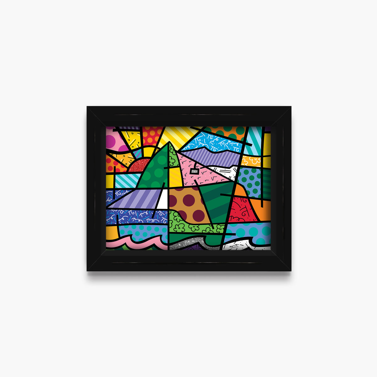 Romero Britto rio limited edition print  colorful pop art design