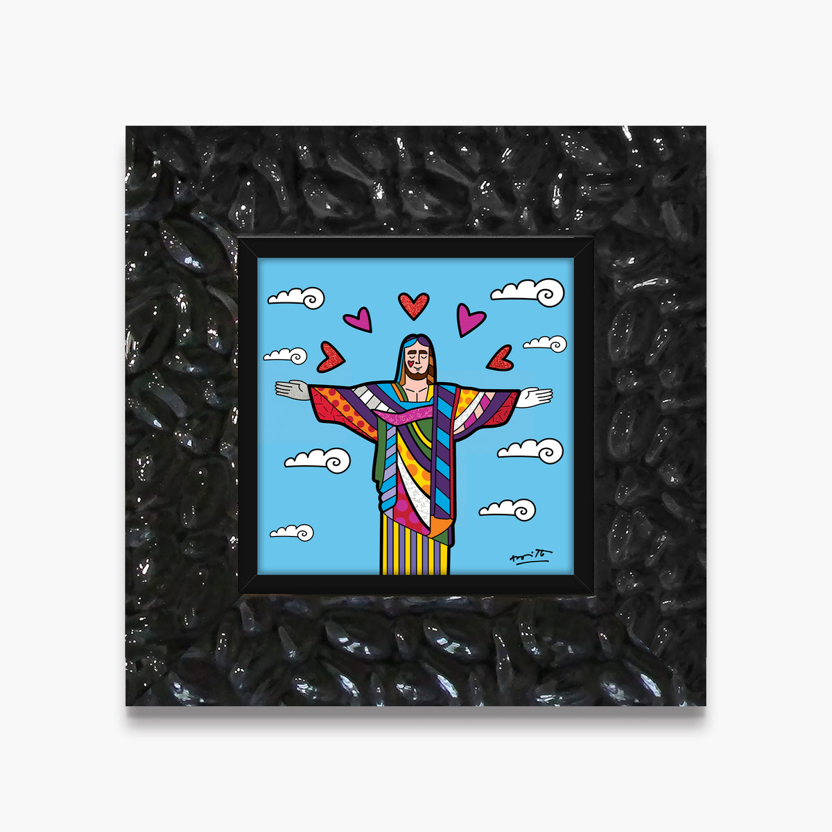 christ the redeemer limited edition  artistic colorful design collectible