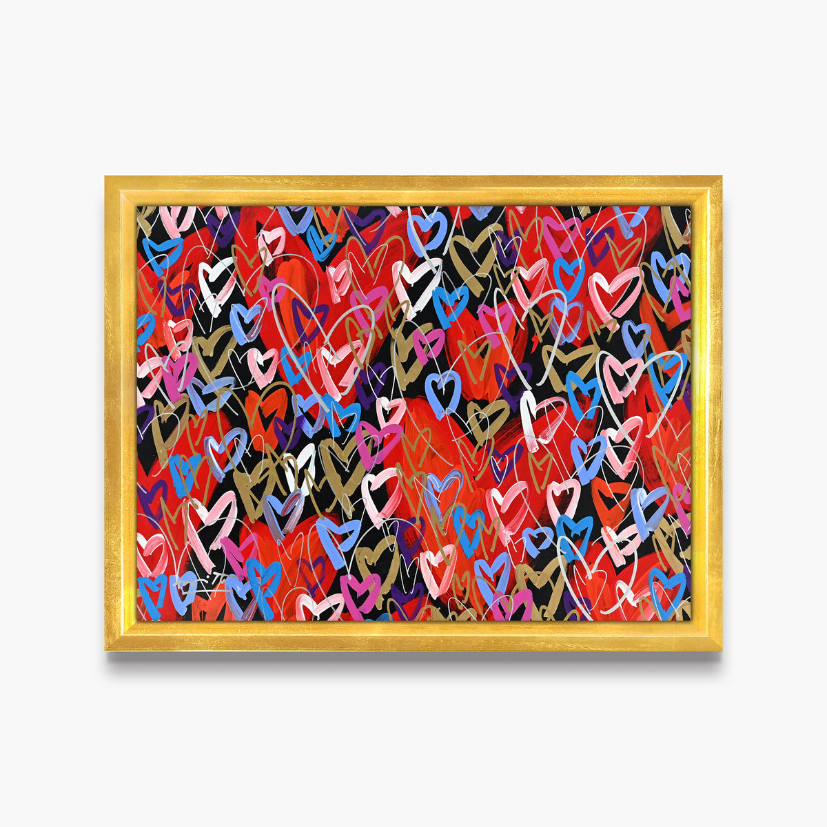 Romero Britto loads of love limited edition  contemporary pop art piece