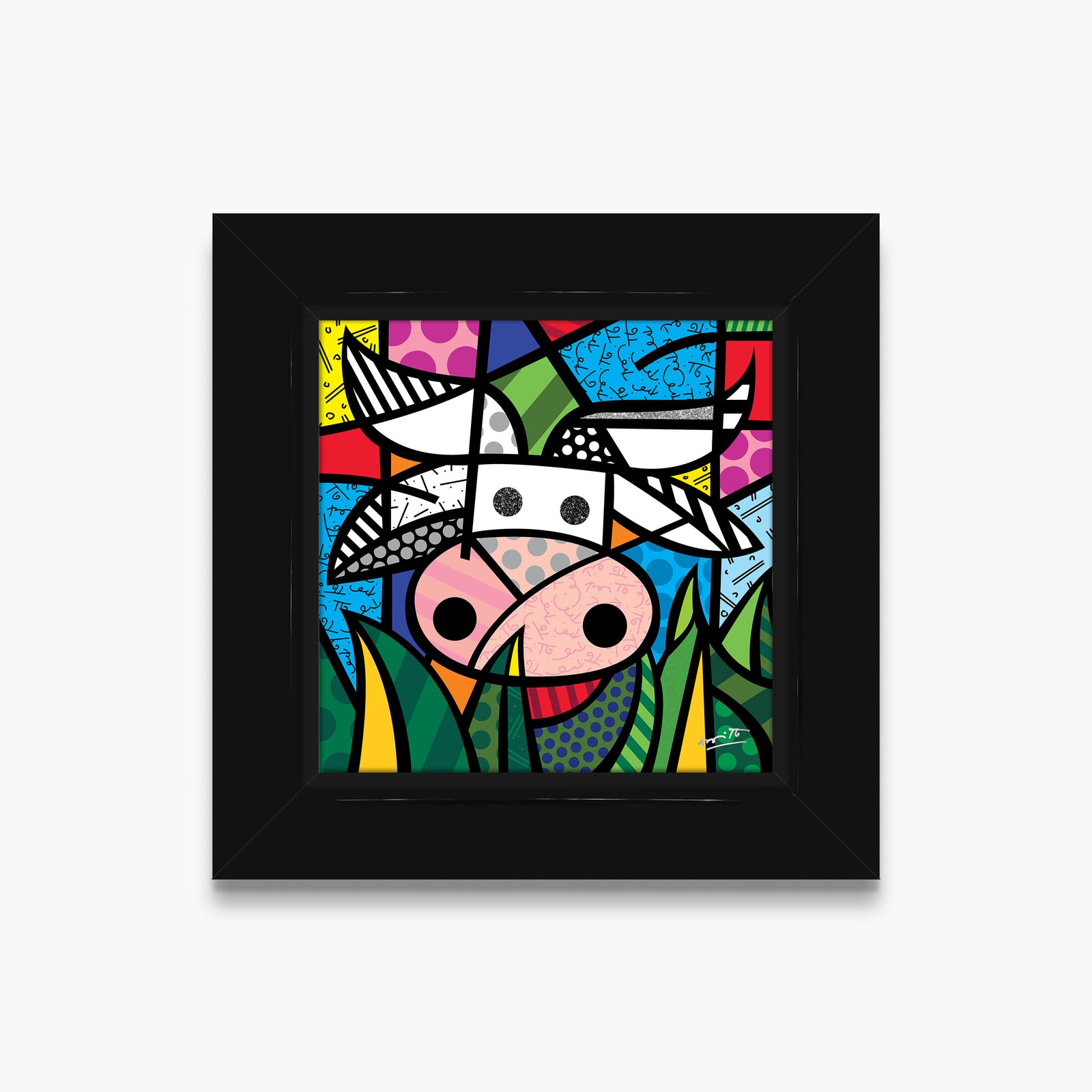 Romero Britto ranch limited edition print  colorful pop art design