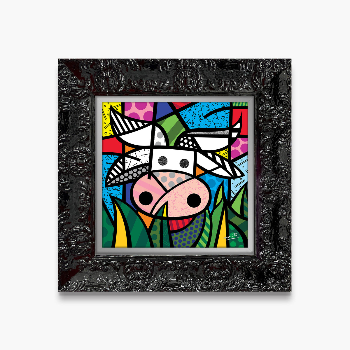 Romero Britto ranch limited edition print  colorful pop art design