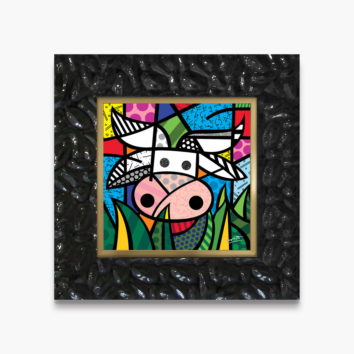 Romero Britto ranch limited edition print  contemporary pop art piece