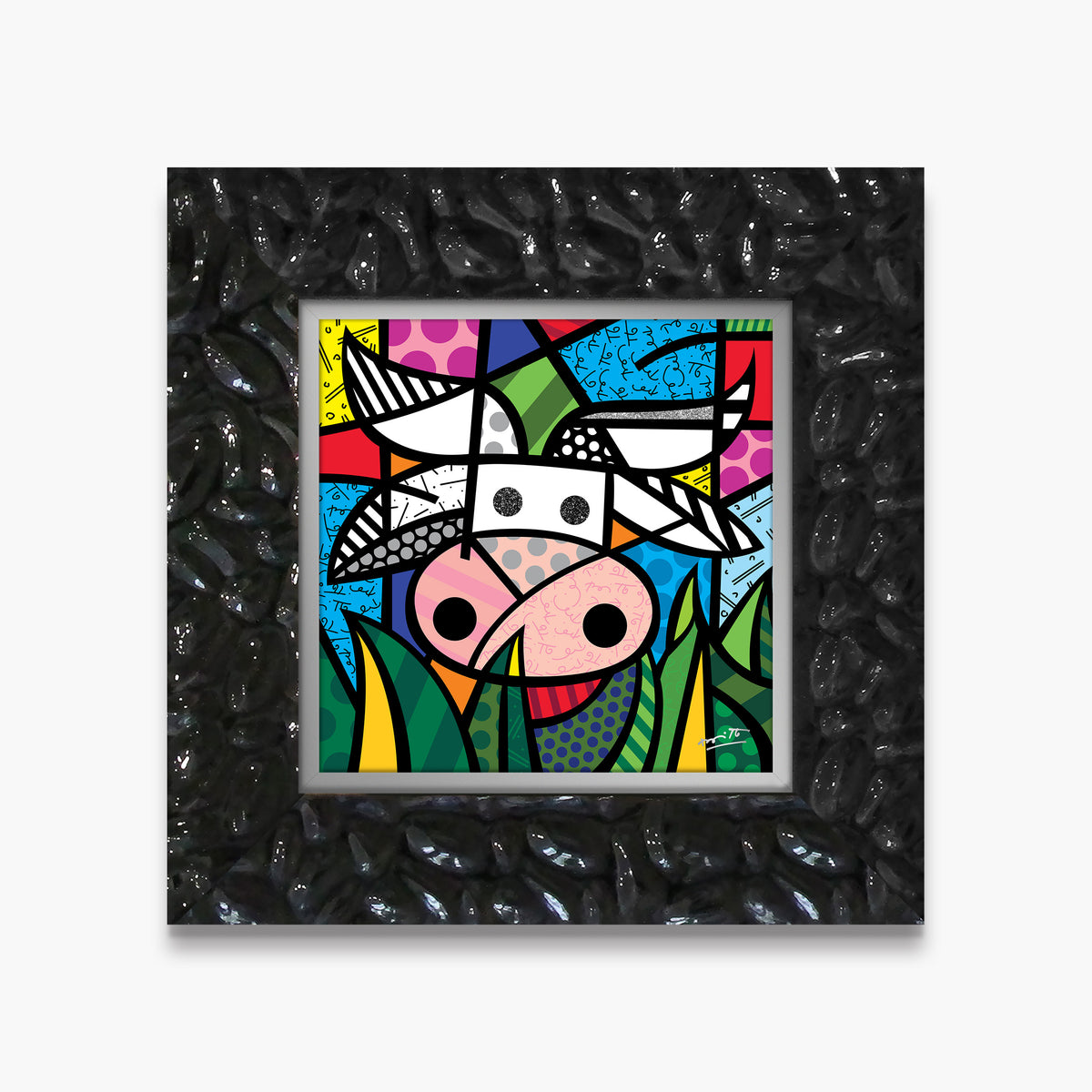 Romero Britto ranch limited edition print  contemporary pop art piece